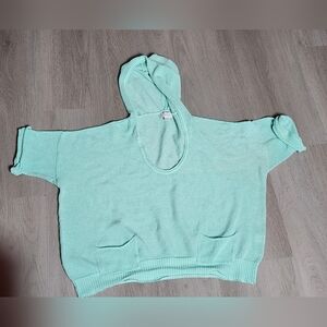 New York & Company Light Green Cowl Neck Sweater